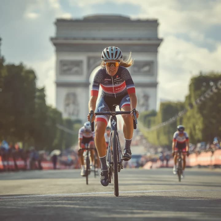 Illustrative cyclist reference image