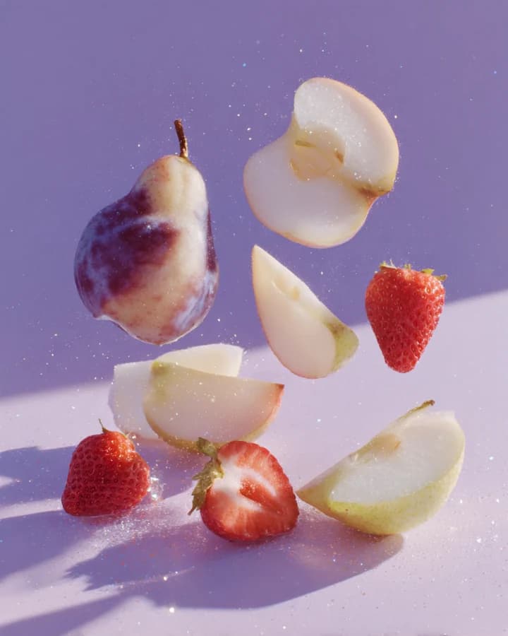 Illustrative pastel still-life image
