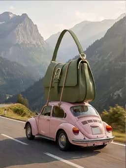 Illustrative handbag lifestyle variation