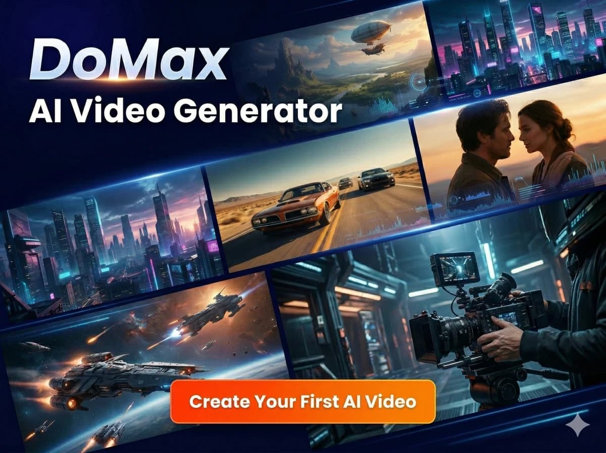 Seedance 2.5 video generator interface on DoMax AI
